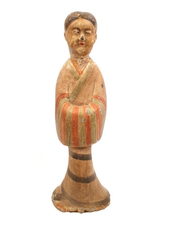 Tang sehr Große Terrakotta-Statue Hofdamen 2