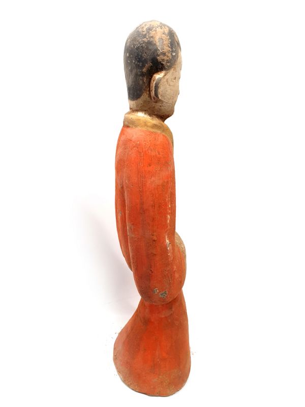 Tang sehr Große Terrakotta-Statue Hofdamen 4
