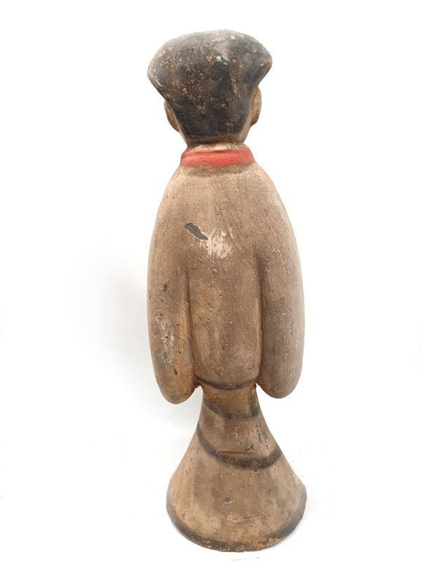 Tang sehr Große Terrakotta-Statue Hofdamen Schal 5