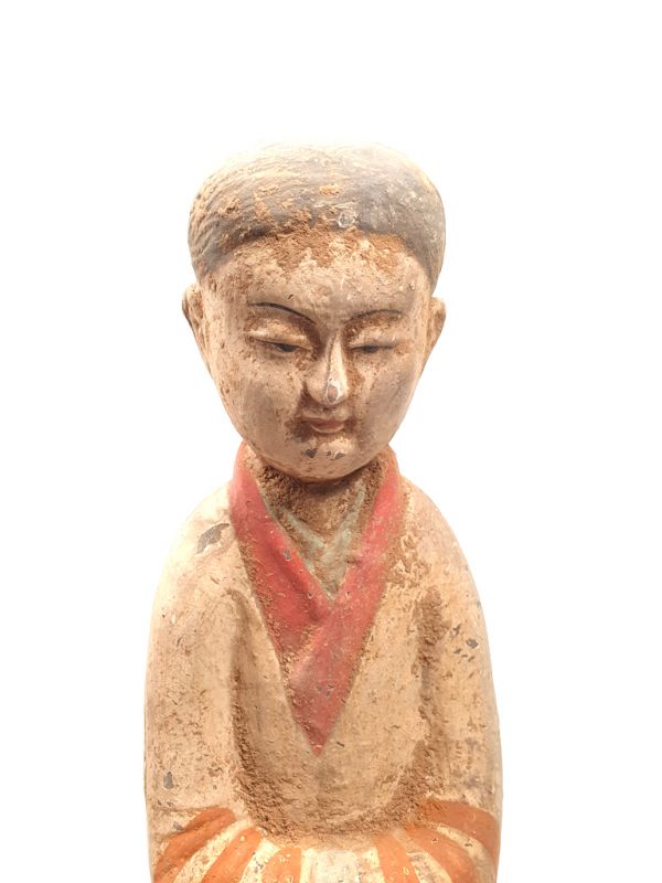 Tang sehr Große Terrakotta-Statue Hofdamen Tanz 2
