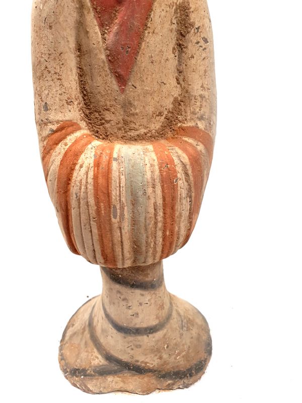 Tang sehr Große Terrakotta-Statue Hofdamen Tanz 3