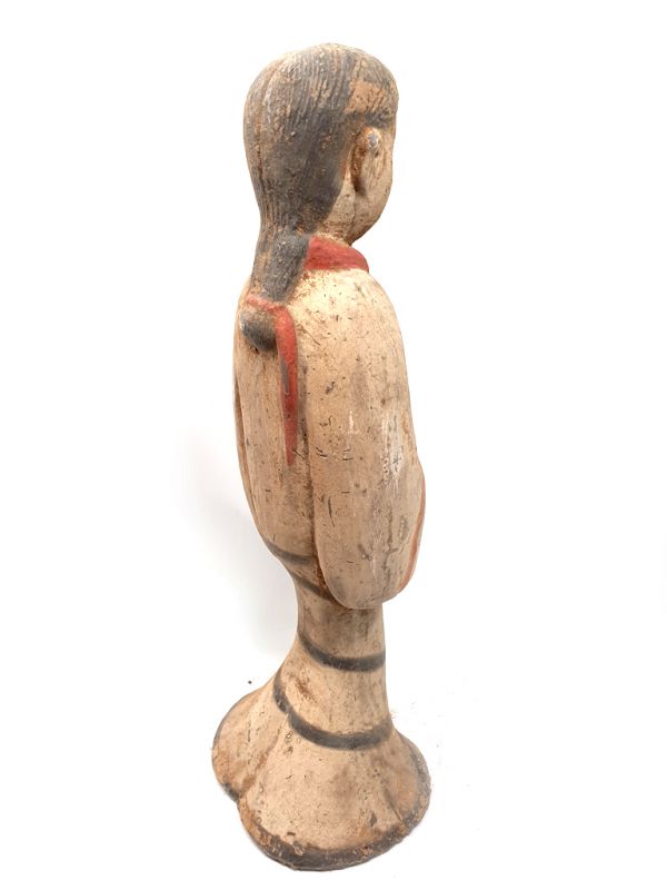 Tang sehr Große Terrakotta-Statue Hofdamen Tanz 4
