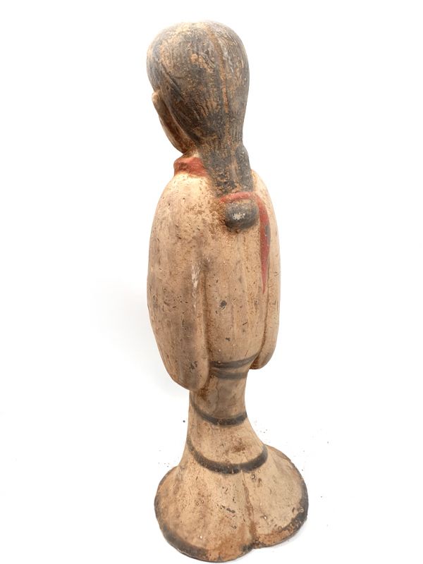 Tang sehr Große Terrakotta-Statue Hofdamen Tanz 5