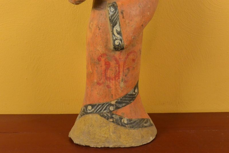 Tang sehr Große Terrakotta-Statue Hofdamen Träumen 3