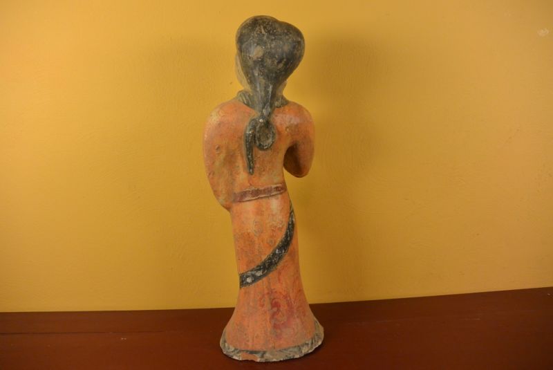 Tang sehr Große Terrakotta-Statue Hofdamen Träumen 5