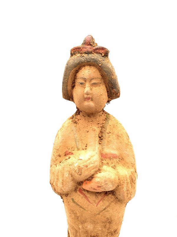 Tang terracotta statue - Court Lady - Fat Lady - Flute 2