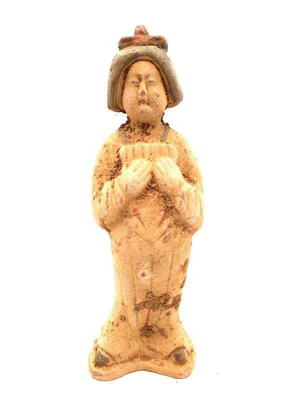Tang terracotta statue - Court Lady - Fat Lady - Pan flute 1