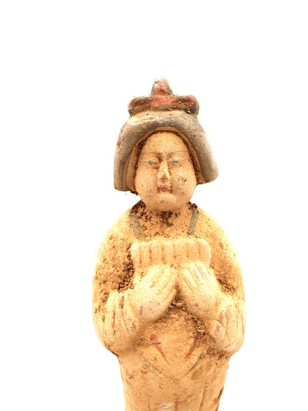 Tang terracotta statue - Court Lady - Fat Lady - Pan flute 2