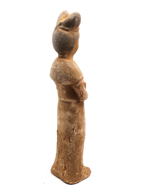 Tang Terrakotta-Statue Hofdamen Schmuckkästchen 4