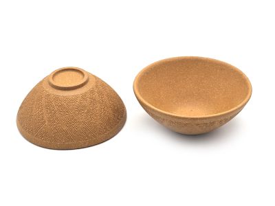 Tasses chinoises en terre de Yixing - Argile Lü Ni Jaune - Lot de 2 tasses - 50ml Tasses chinoises en terre de Yixing - Argile Lü Ni Jaune - Lot de 2 tasses - 50ml