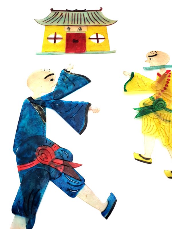 Teatro de sombras Chino - sombras chinas - Fábulas - los monjes shaolin 2