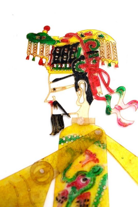 Teatro de sombras Chino - sombras chinas - Piying - Hombre - Amarillo 2