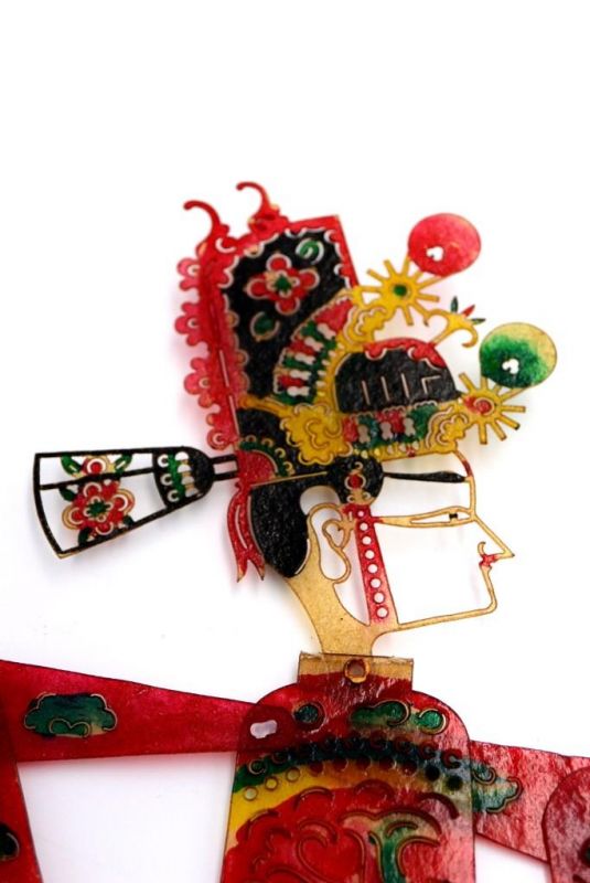 Teatro de sombras Chino - sombras chinas - Piying - Hombre - Rojo 2