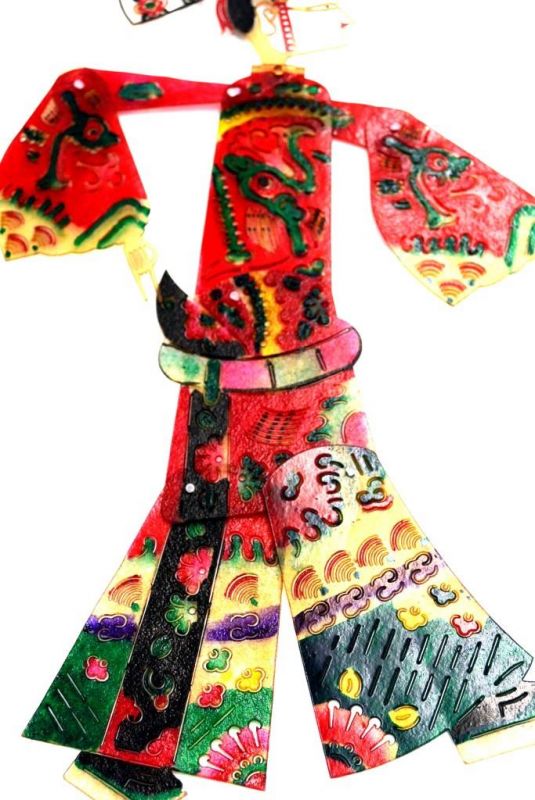 Teatro de sombras Chino - sombras chinas - Piying - Hombre - Rojo 3