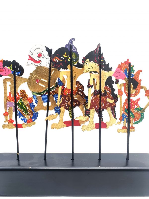 Teatro de sombras de Indonesia Pequeño Wayang kulit 10cm 2