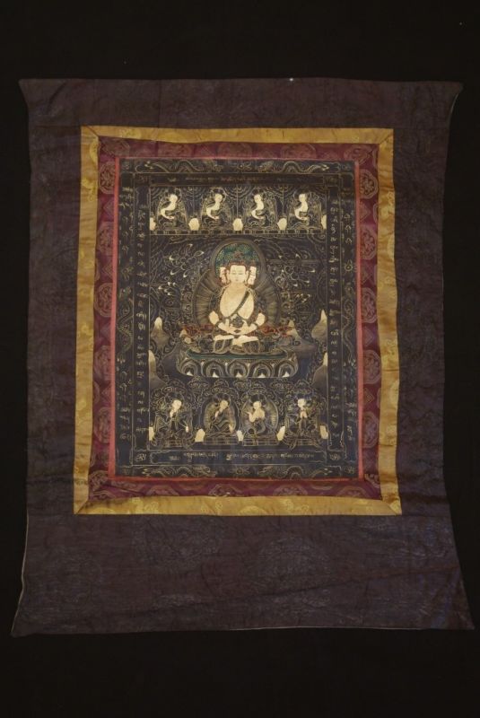 Thangka tibetana Pintura Buda Chenrezi 1