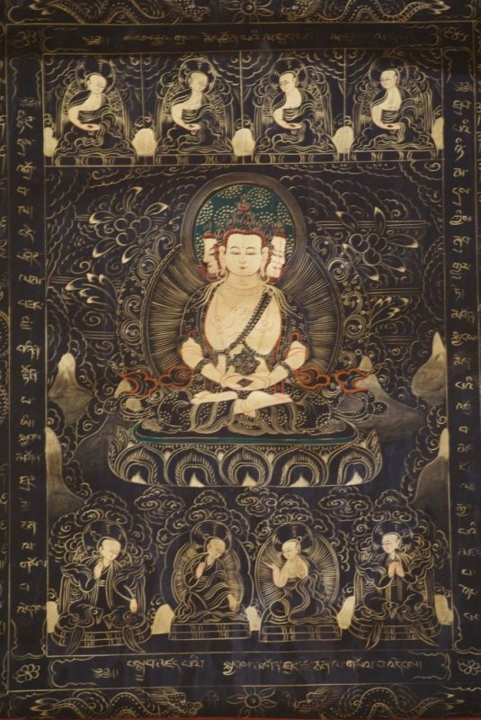 Thangka tibetana Pintura Buda Chenrezi 3