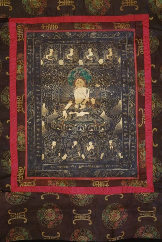 Thangka tibetana Pintura Tara oro 2