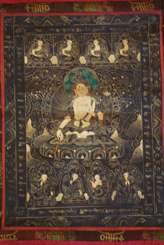 Thangka tibetana Pintura Tara oro 4
