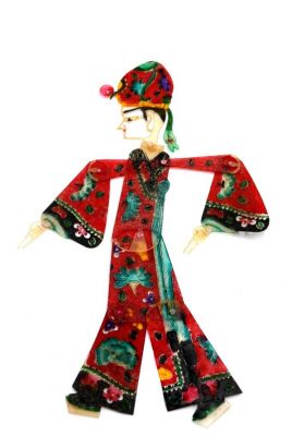 Théâtre d'ombres Chinois - Marionnettes PiYing - Homme - Rouge