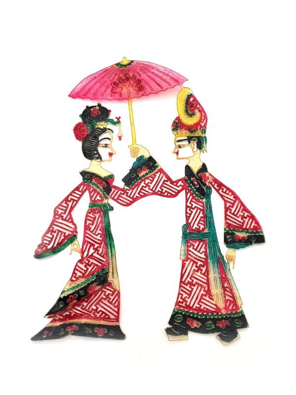 Théâtre d'ombres Chinois - Marionnettes PiYing - Le parapluie