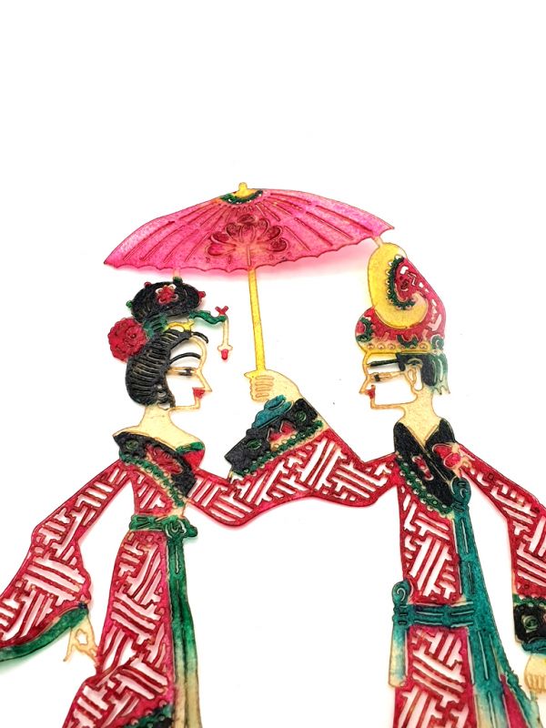Théâtre d'ombres Chinois - Marionnettes PiYing - Le parapluie 2