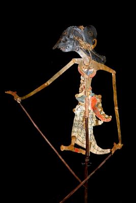 Théâtre d'ombres Indonésien Wayang Kulit Puntadewa Théâtre d'ombres Indonésien Wayang Kulit Puntadewa