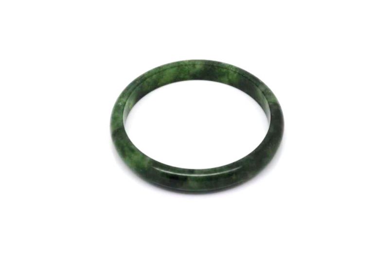 Thin green Jade Bangle 5