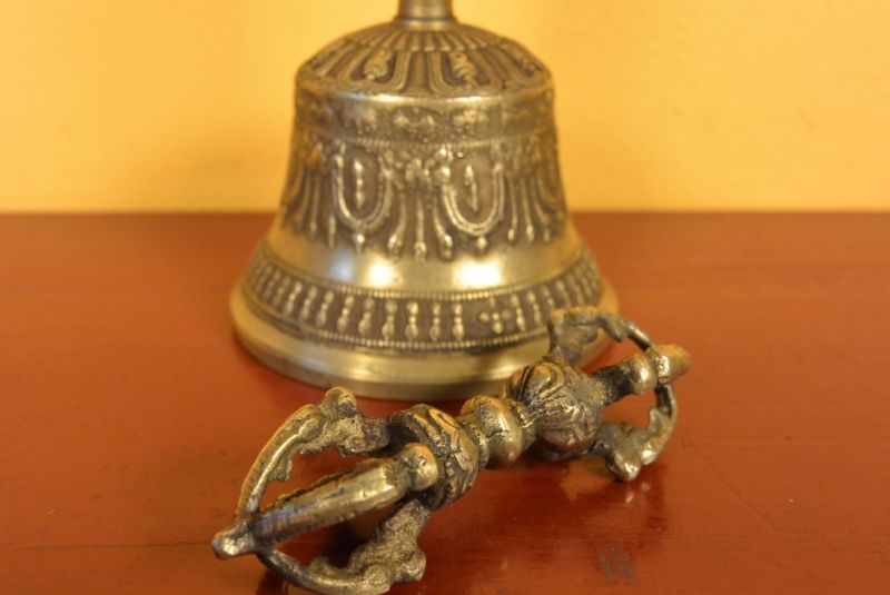 Tibetan Reliquary Bell with Dorjee 3