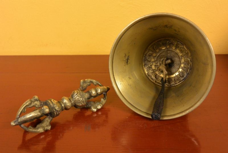 Tibetan Reliquary Bell with Dorjee 4