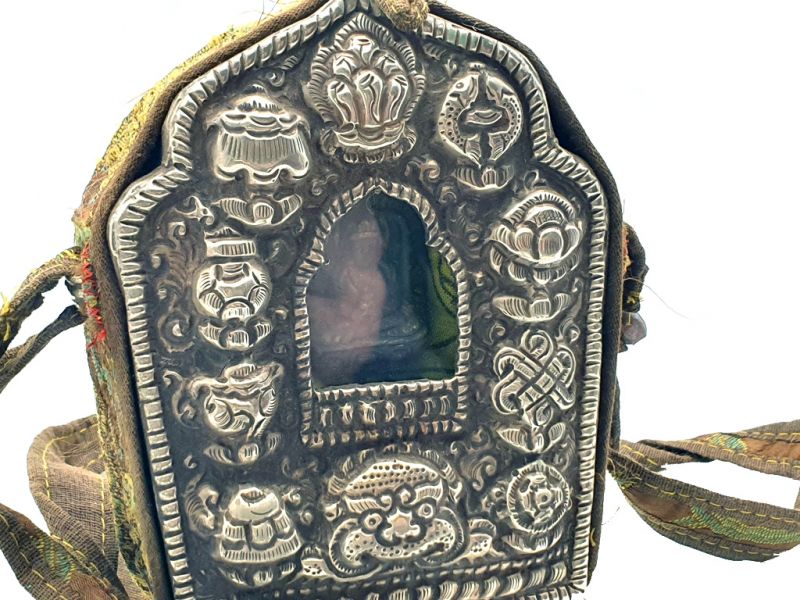 Tibetan Reliquary - Portable Altar Shrine Prayer Box 2