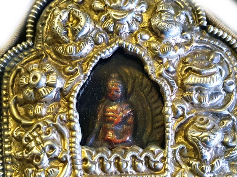 Tibetan Reliquary - Tibetan travel buddha - Tibetan art 4