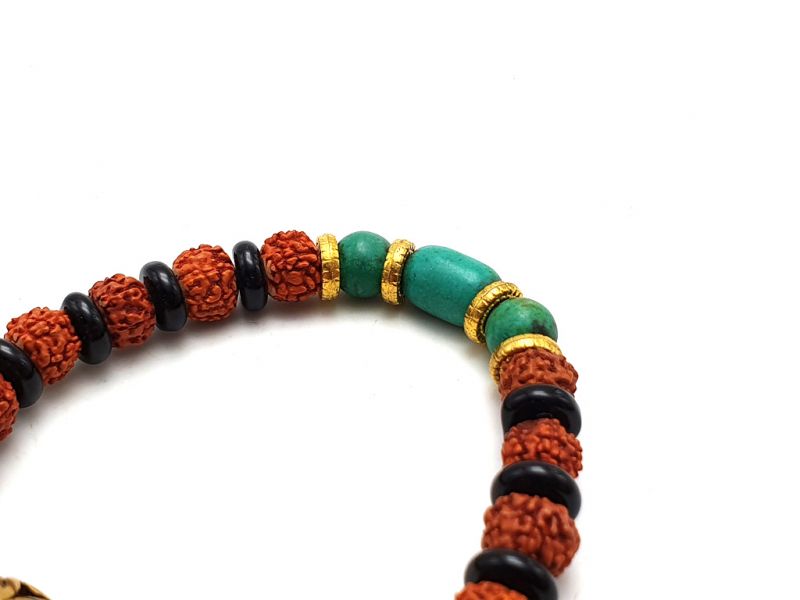 Tibetano Joyas - Brazalete Mala - Turquesa 3