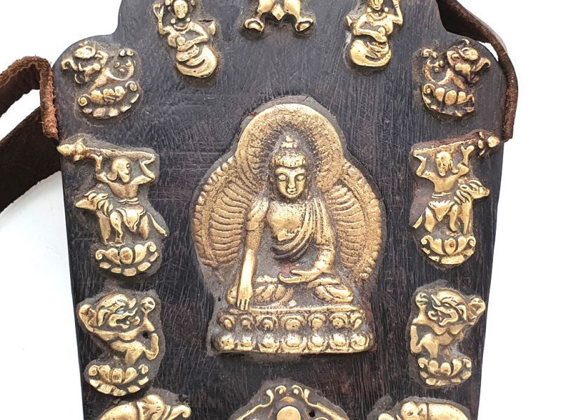 Tibetische Gaus - Holz und Metall - Klein - Buddha 2