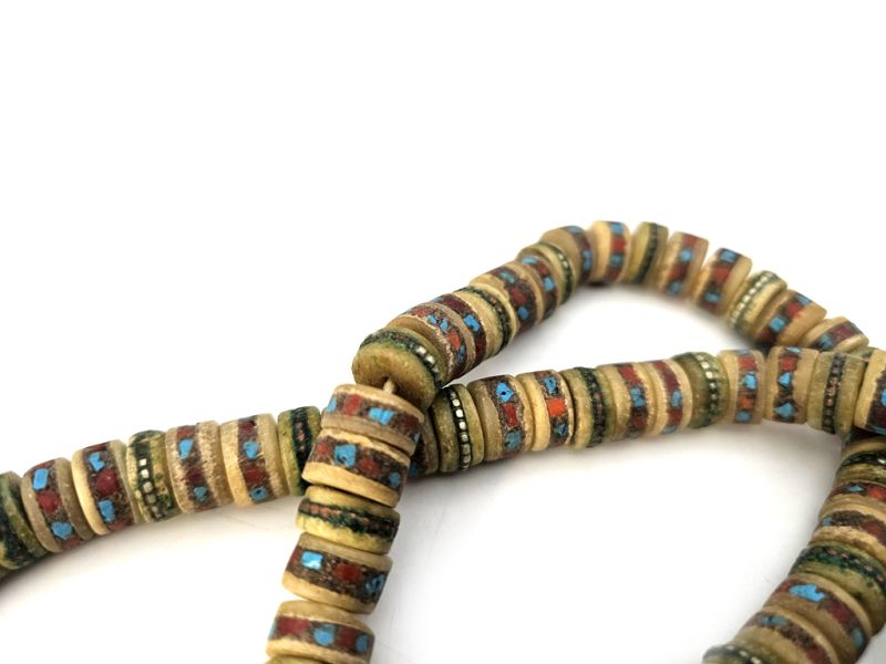 Tibetischen Schmuck Alt Mala - Yakknochen 4