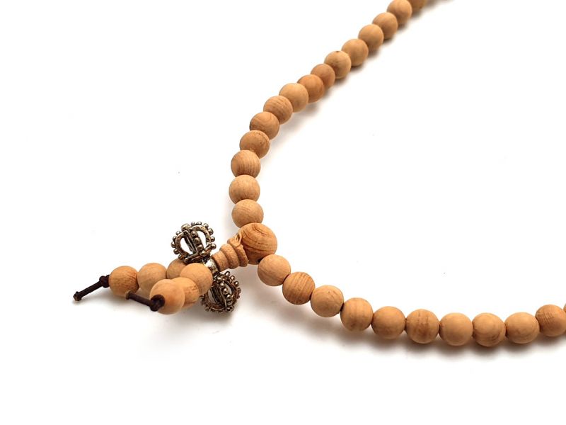 Tibetischen Schmuck - Mala - Natürliches Sandelholz 3