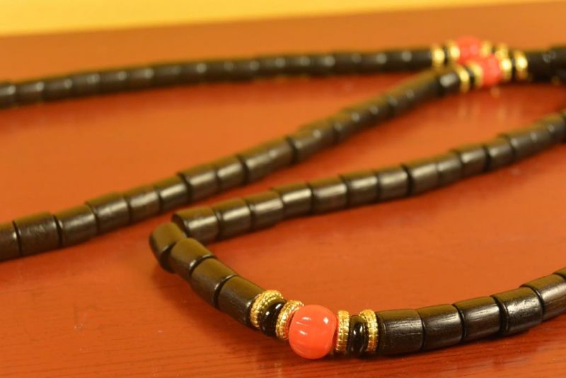 Tibetischen Schmuck - Mala - Schwarzem Holz 3