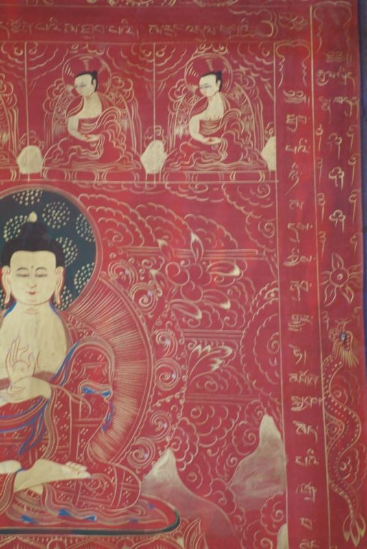 Tibetischen Thangka-Malerei Golden Buddha Doktor 5