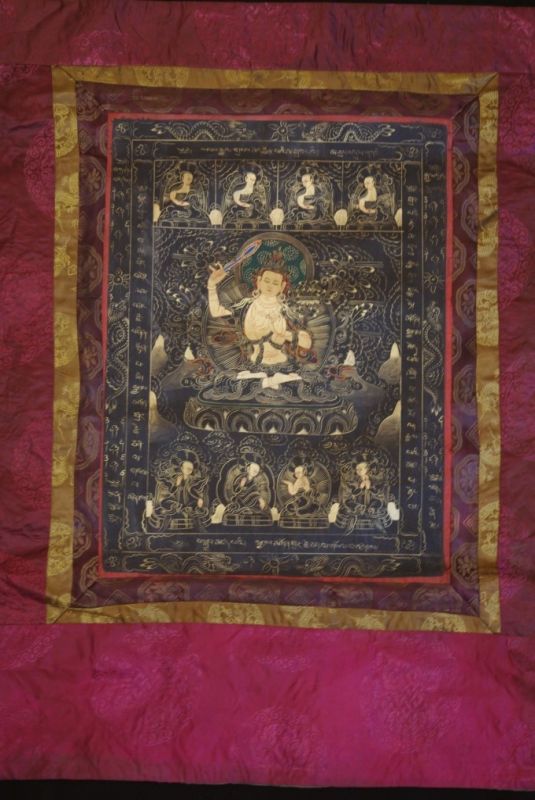 Tibetischen Thangka-Malerei Tara Weiß 3