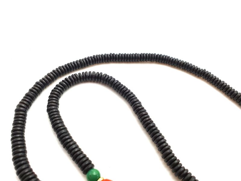 Tibetischer Schmuck Mâlâ in Steinperlen - Tibetischer Schmuck Mâlâ in Holzperlen und Dzi Pearl in Achat 4