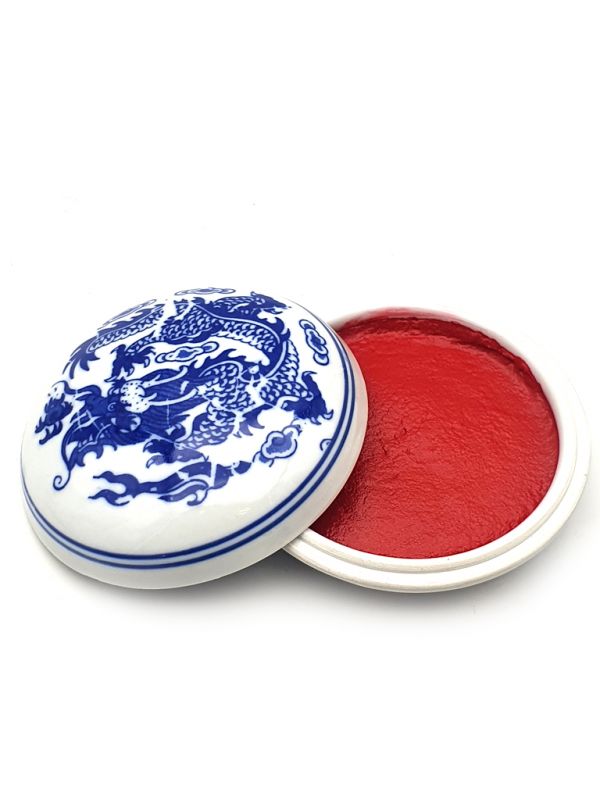 Tinta china roja para sello chino - modelo intermedio 1