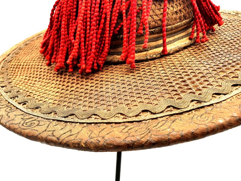 Tocado de verano chino mandarín antiguo - Dinastía Qing 2