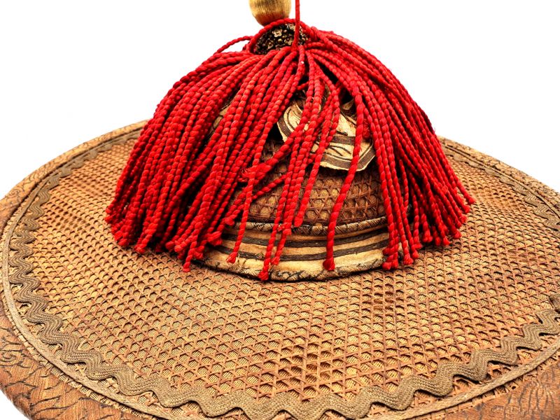 Tocado de verano chino mandarín antiguo - Dinastía Qing 4