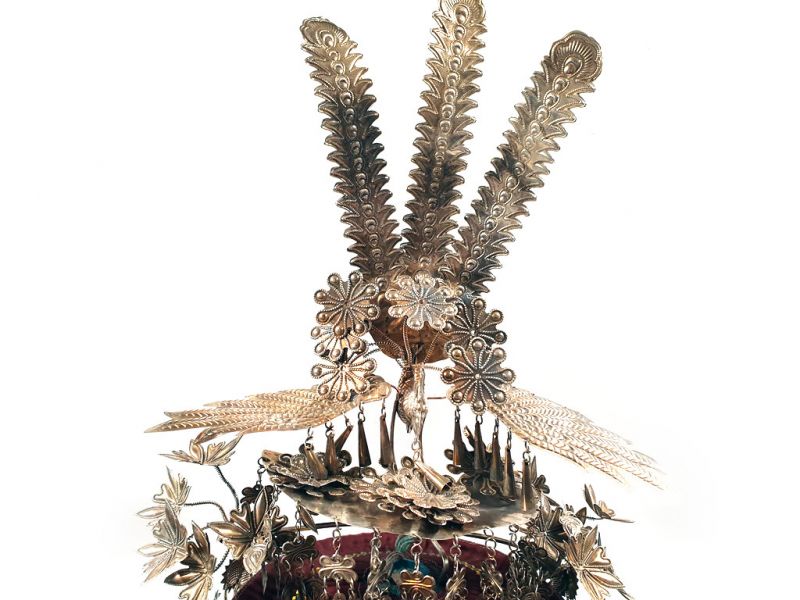 Tocado étnico - Sombrero étnico - Minoría Miao - Fénix de fuego 3