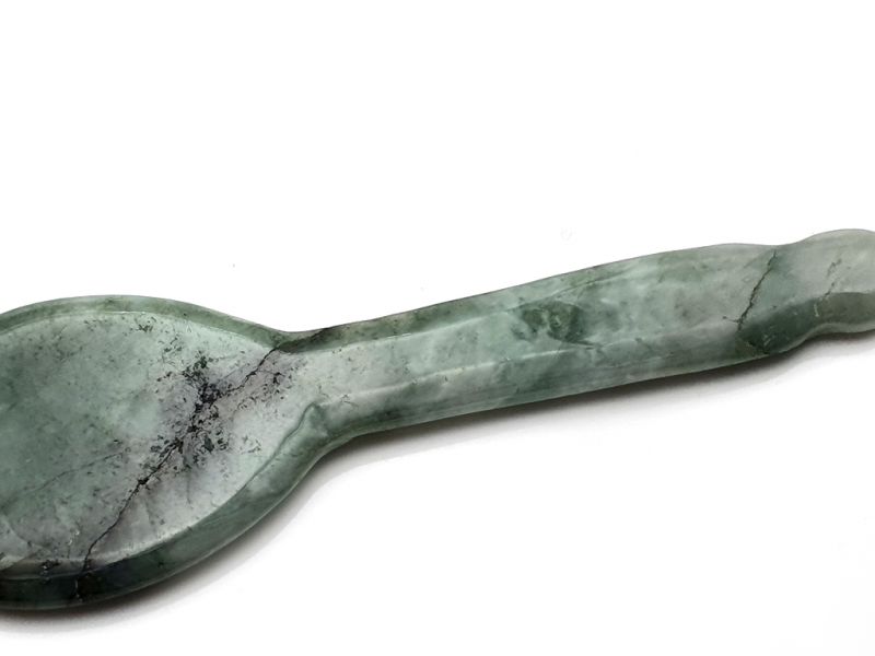 Traditional Chinese Medicine - Gua Sha Jade Spoon - Category A with certificate 2