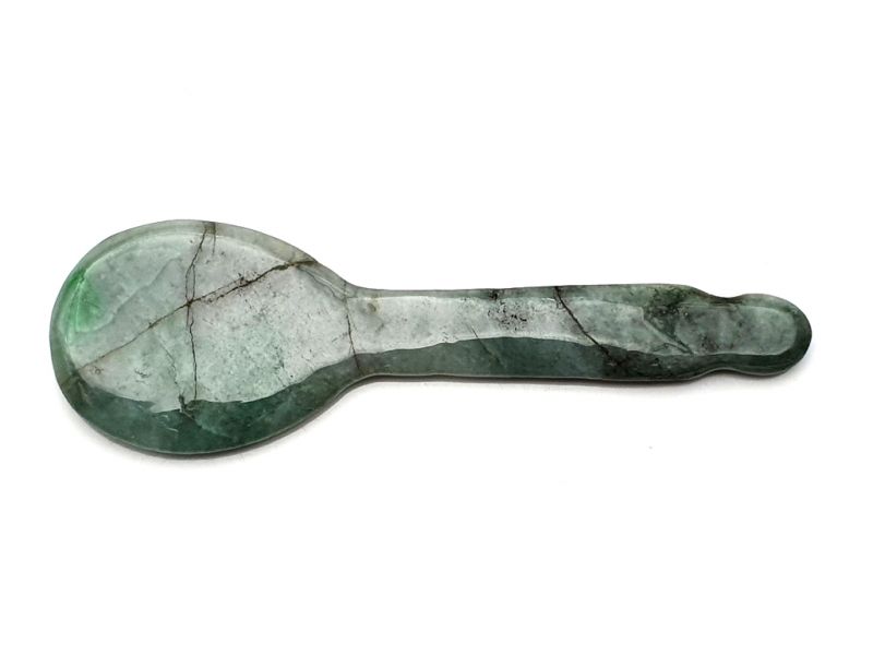 Traditional Chinese Medicine - Gua Sha Jade Spoon - Several greens 1