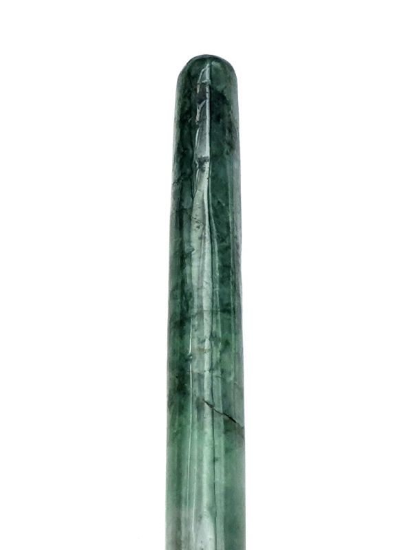 Traditional Chinese medicine - jade acupressure stick - Dark green and green - Translucent 2