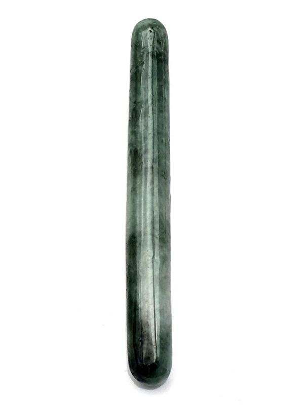 Traditional Chinese medicine - jade acupressure stick - Imperial Green - Translucent 1
