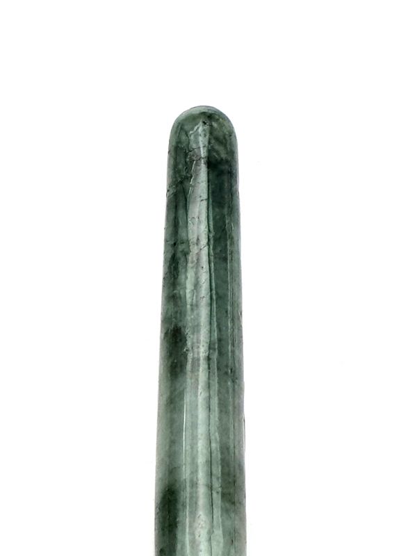 Traditional Chinese medicine - jade acupressure stick - Imperial Green - Translucent 2