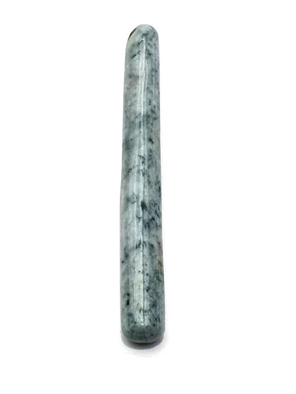 Traditional Chinese medicine - jade acupressure stick - mottled green 1